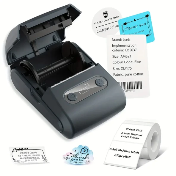 Kablosuz Portatif Etiket Yazıcısı - Resim 2