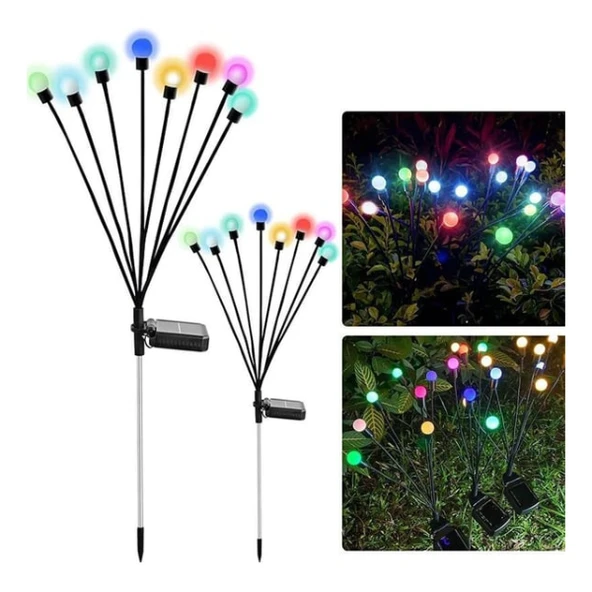 8 Ledli Solar Ateş Böceği Çiçek Lamba ürün görseli