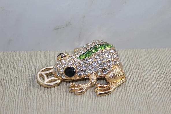 Swarovski Taşlı Minik Figür - Kurbağa ürün görseli