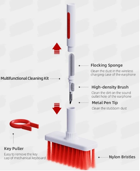 KLAVYE VE KULAKLIK TEMIZLEME SETI - Resim 2