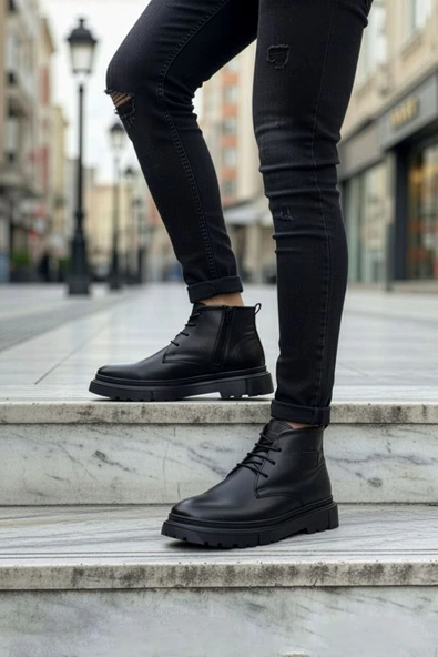 Big King Hakiki Deri Erkek Yarım Bot - Resim 3