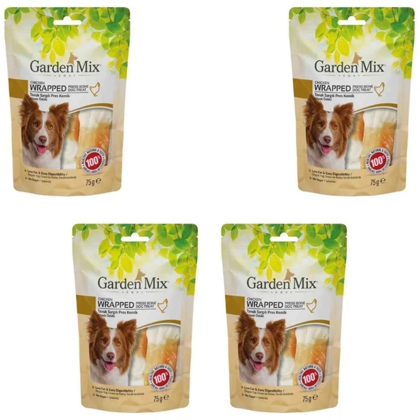 Gardenmix Sargılı Pres Kemik Köpek Ödül Maması 75gr x 4 Adet ürün görseli 1