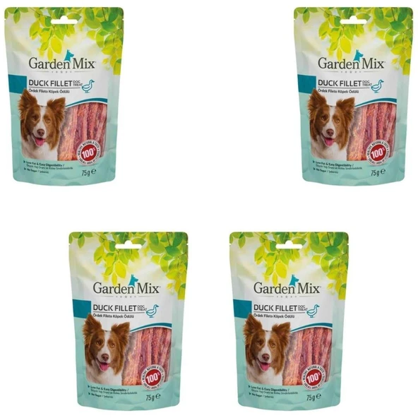 Gardenmix Ördekli Fileto Köpek Ödül Maması 75gr x 4 Adet ürün görseli 1