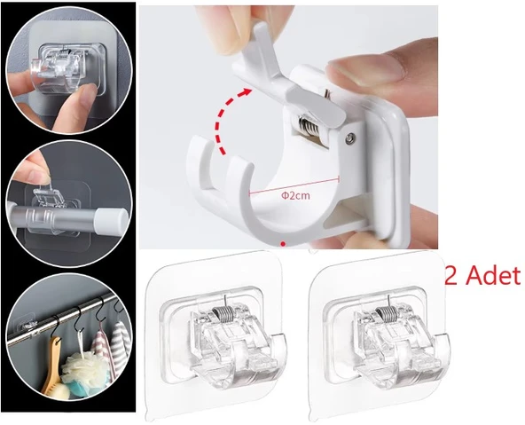 Yaylı Boru ve Kablo Düzenleyici Halka Kendinden Yapışkanlı 2 li ürün görseli