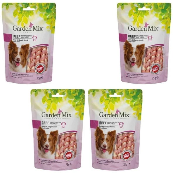 Gardenmix Dana Etli Kemik Köpek Ödül Maması 75gr x 4 Adet ürün görseli 1