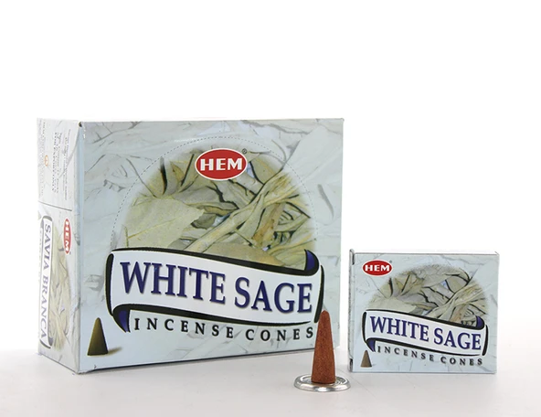 White Sage Aromalı Konik Tütsü ürün görseli