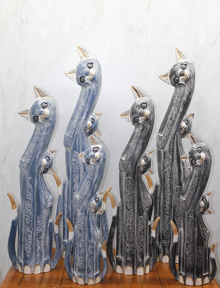 Ahşap 3'lü Kedi Seti 1 Metre Model 2 ürün görseli