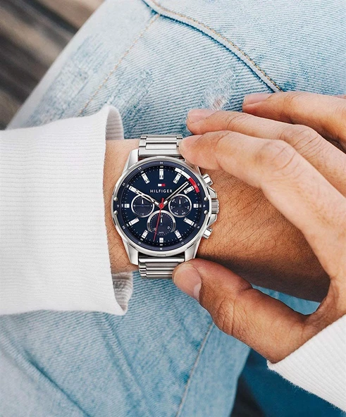 Tommy Hilfiger TH1791788 Erkek Kol Saati - Resim 5