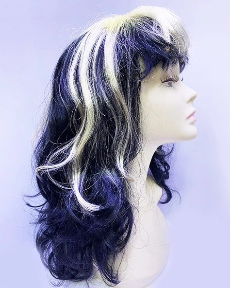 Siyah Sarı Parti Peruğu ürün görseli