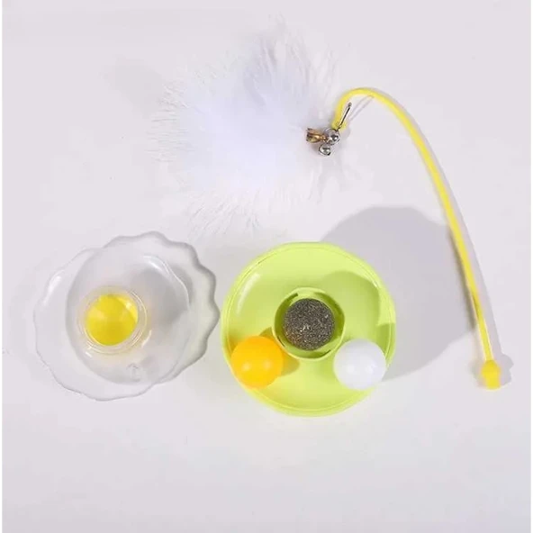 Zilli Kedi Otlu Hacıyatmaz Oyuncağı - Resim 3