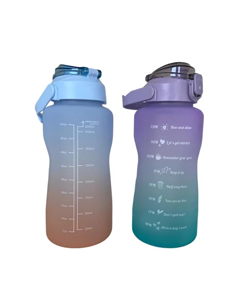 Günlük Motivasyon Su Matarası 2 Litre - Resim 3