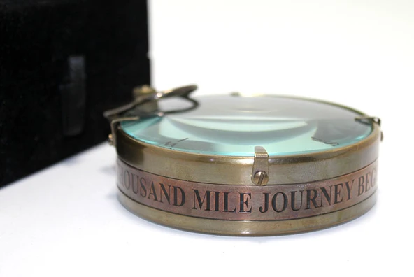 Kutulu Pirinç Pusula Model 3 - Resim 2