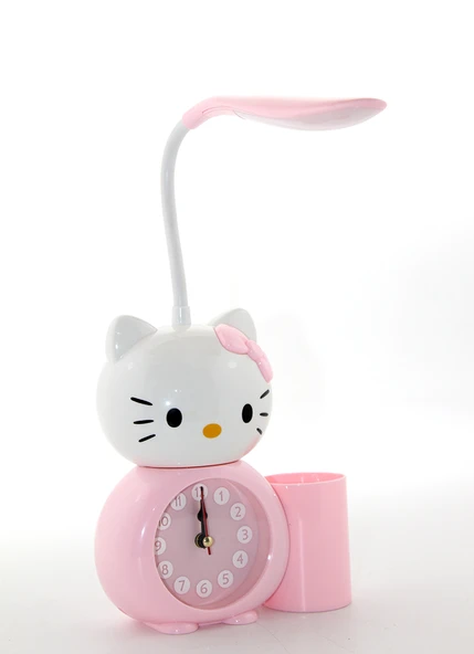Hello Kitty Masa Lambası Saat Ve Kalemlik ürün görseli