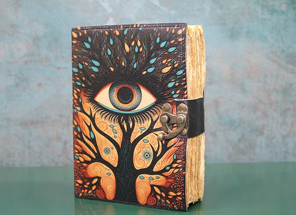 Göz Tasarımlı Deri Defter ürün görseli