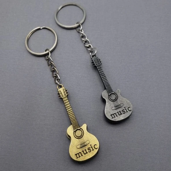 Metal Gitar Anahtarlık - 1