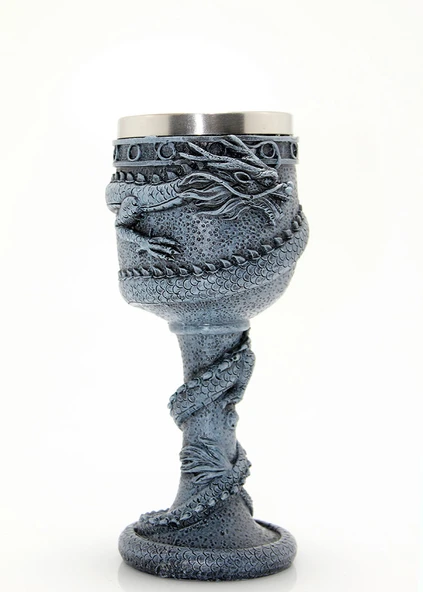 Ejderha Tasarımlı Paslanmaz Çelik Kadeh Bardak Model 1 ürün görseli