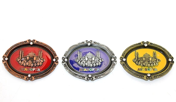 İstanbul Temalı Metal Magnet Ayasofya Kabartmalı ürün görseli