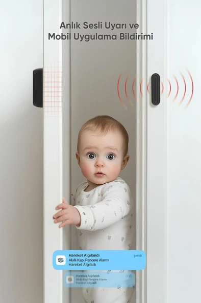 Şımart Akıllı Kapı Ve Pencere Alarmı Wi-fi Kontrollü Ve Yüksek Alarm Sesi - 5
