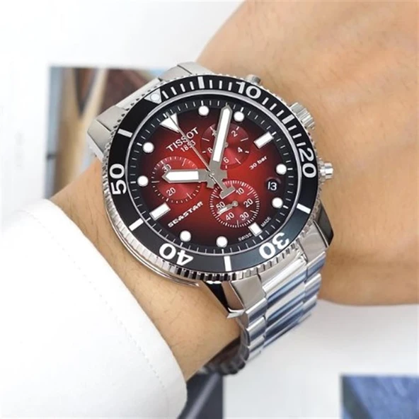 T1204171142100 Tissot Seastar 1000 Erkek Kol Saati T120.417.11.421.00 - Resim 6