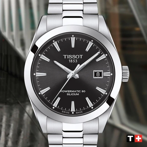 Tissot T1274071105100 Gentleman Powermatic 80 Silicium Erkek Kol Saati T127.407.11.051.00 - Resim 3