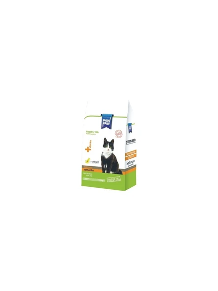 Pawpaw Somonlu Kısırlaştırılmış Yetişkin Kedi Maması 1,5 kg - 1
