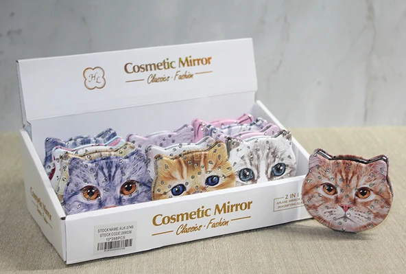 Taşlı Kedi El Aynası ürün görseli