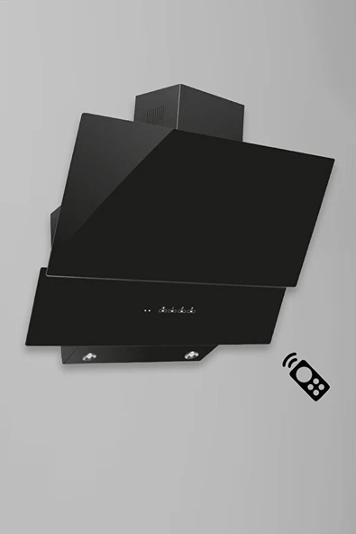 Alveus Mod 3000 60 cm Siyah Cam Davlumbaz