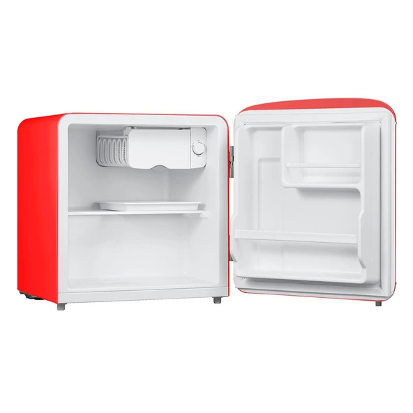 DİJİTSU DB80RRE RETRO KIRMIZI MİNİ BUZDOLABI - Resim 2