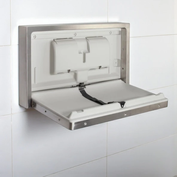 Rulopak Paslanmaz Çelik Bebek Altı Değiştirme İstasyonu ürün görseli