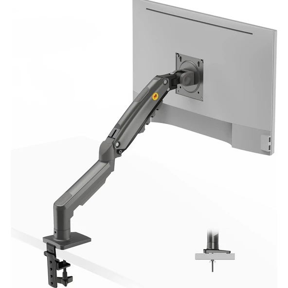 Nb North Bayou F80 17"-30" Amortisörlü 2-9 kg Monitör Standı 2024 Gray Edition - Resim 2