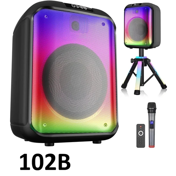 pilelistore 40 Watt 12 INCH Kablosuz Mikrofonlu Kumandalı FM/BT/USB ve TF Kart TRIPOD lu Anfili Hoparlör NDR-102B