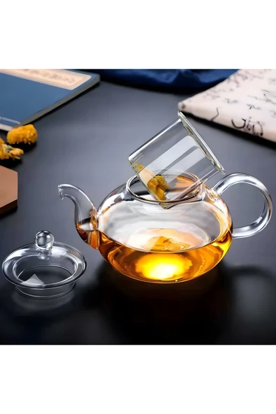 Demlik 600 ML- Cam Süzgeç