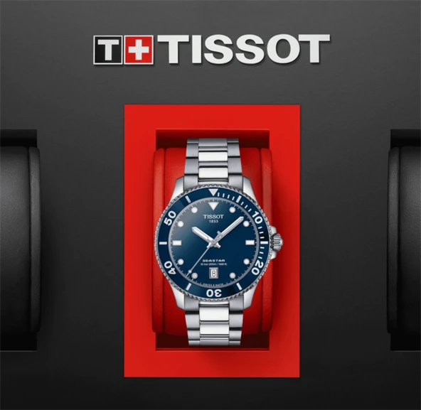 Tissot Seastar 1000 T1204101104100 Erkek Kol Saati T120.410.11.041.00 - Resim 5