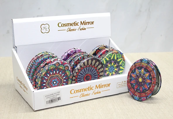 Taşlı El Aynası Oval İnce Model 4 ürün görseli