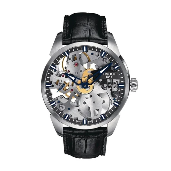 Tissot T-Complication Squelette Mechanical T0704051641100 Erkek Kol Saati T070.405.16.411.00