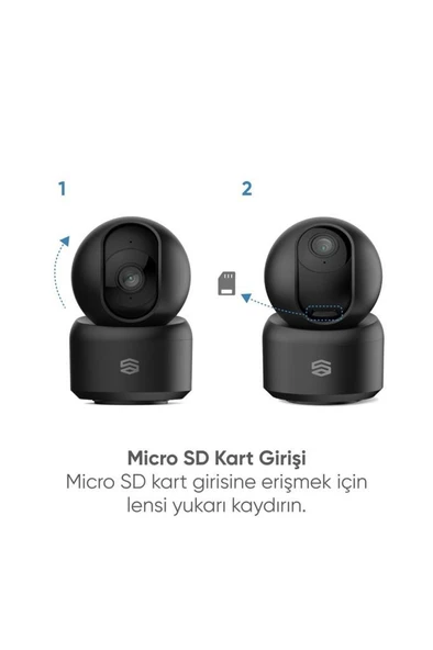 Şımart Akıllı Wi-fi 1620p 3k Ultra 360° Kamera - 4