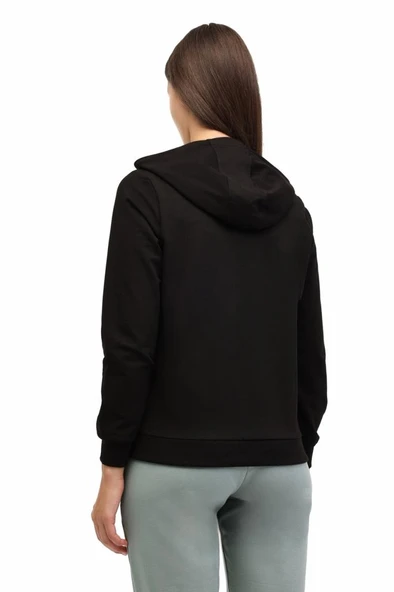 Lumberjack WB SN77 5PR 102024675 Kadın Eşofman Üstü Siyah XS-XL - 2