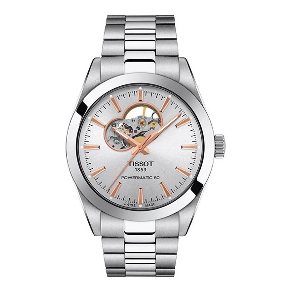 Tissot Gentleman Powermatic 80 Open Heart T1274071103101 Erkek Kol Saati T127.407.11.031.01 ürün görseli 1