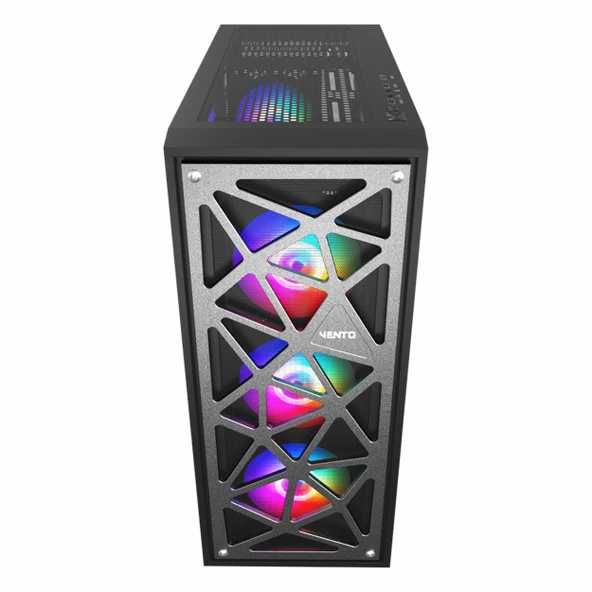 Vento VG12AL 850W 80+ Bronz USB 3.2 RGB eATX Mid Tower Siyah Kasa - Resim 8