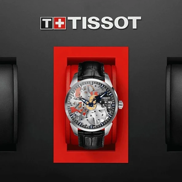 Tissot T-Complication Squelette Mechanical T0704051641100 Erkek Kol Saati T070.405.16.411.00 - 5