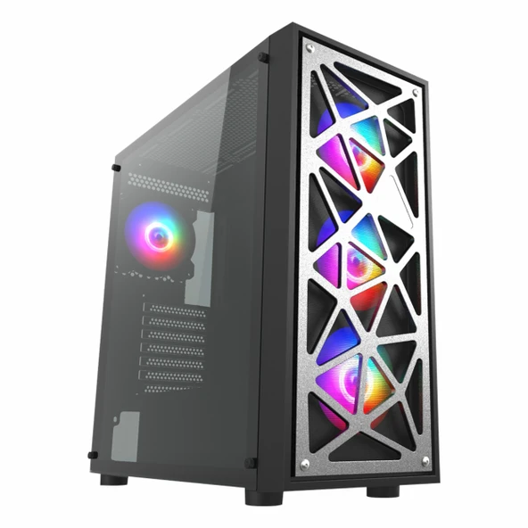 Vento VG12AL 850W 80+ Bronz USB 3.2 RGB eATX Mid Tower Siyah Kasa - Resim 7