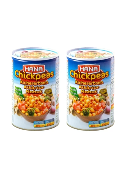 Hana Nohut Konservesi 400gr X 2 Adet ürün görseli