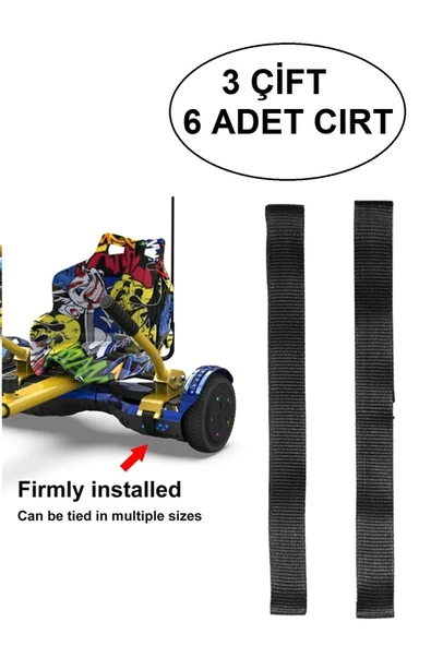 Elektrikli Kaykay Aksesuarı Hoverkart CIRT Tüm Modeller ile Uyumlu Cırt 3 Çift 6 Adet ürün görseli