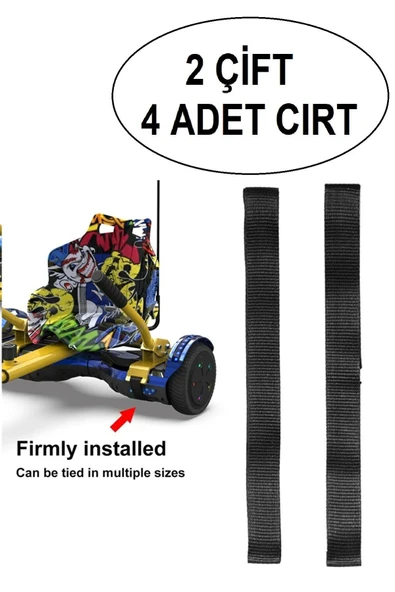 Elektrikli Kaykay Aksesuarı HoverKart CIRT Tüm Modeller ile Uyumlu Cırt 2 Çift 4 Adet ürün görseli 1