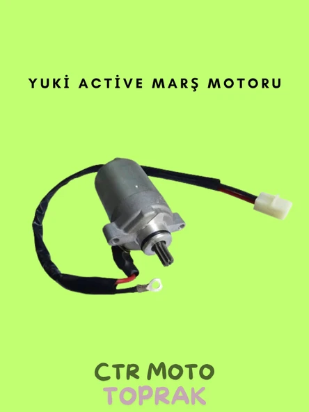 Yuki Active Marş Motoru – 12V Dayanıklı Dişli Başlatma Motoru Scooter Uyumlu - 1