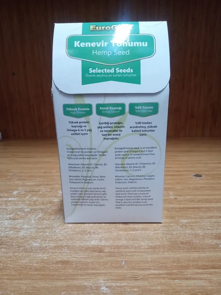 EUROGOLD KENEVİR TOHUMU 100 GRAM X 2 PAKET - 2