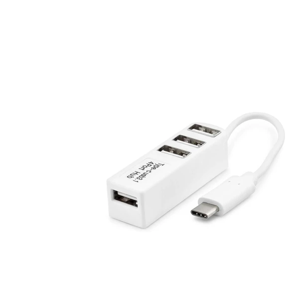 pilelistore Type-C Hub 4*Usb Beyaz (Telefon Uyumlu) HDX7015