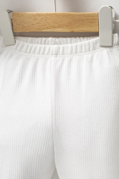 Bebitof %100 Pamuk Sevimli Balonlu Fil Desenli Bebek 5 Parça Yenidoğan Hastane Çıkışı Zıbın Seti BBTF.EKR.20224 - 3