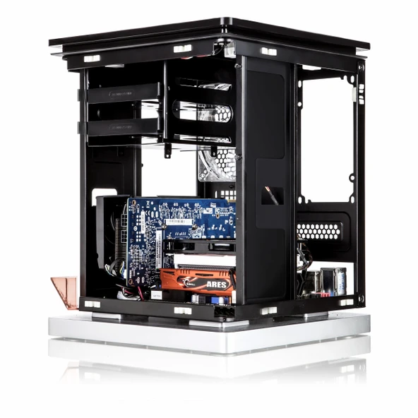 Xigmatek Nebula CCD-02ABX-U01 USB 3.2 mITX Mini Tower Siyah Kasa - Resim 5