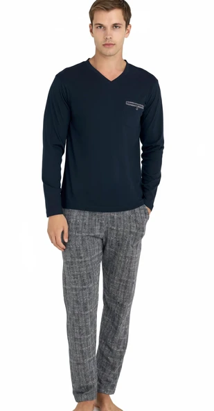 Kly V Yaka Pijama Takımı   9214 ürün görseli